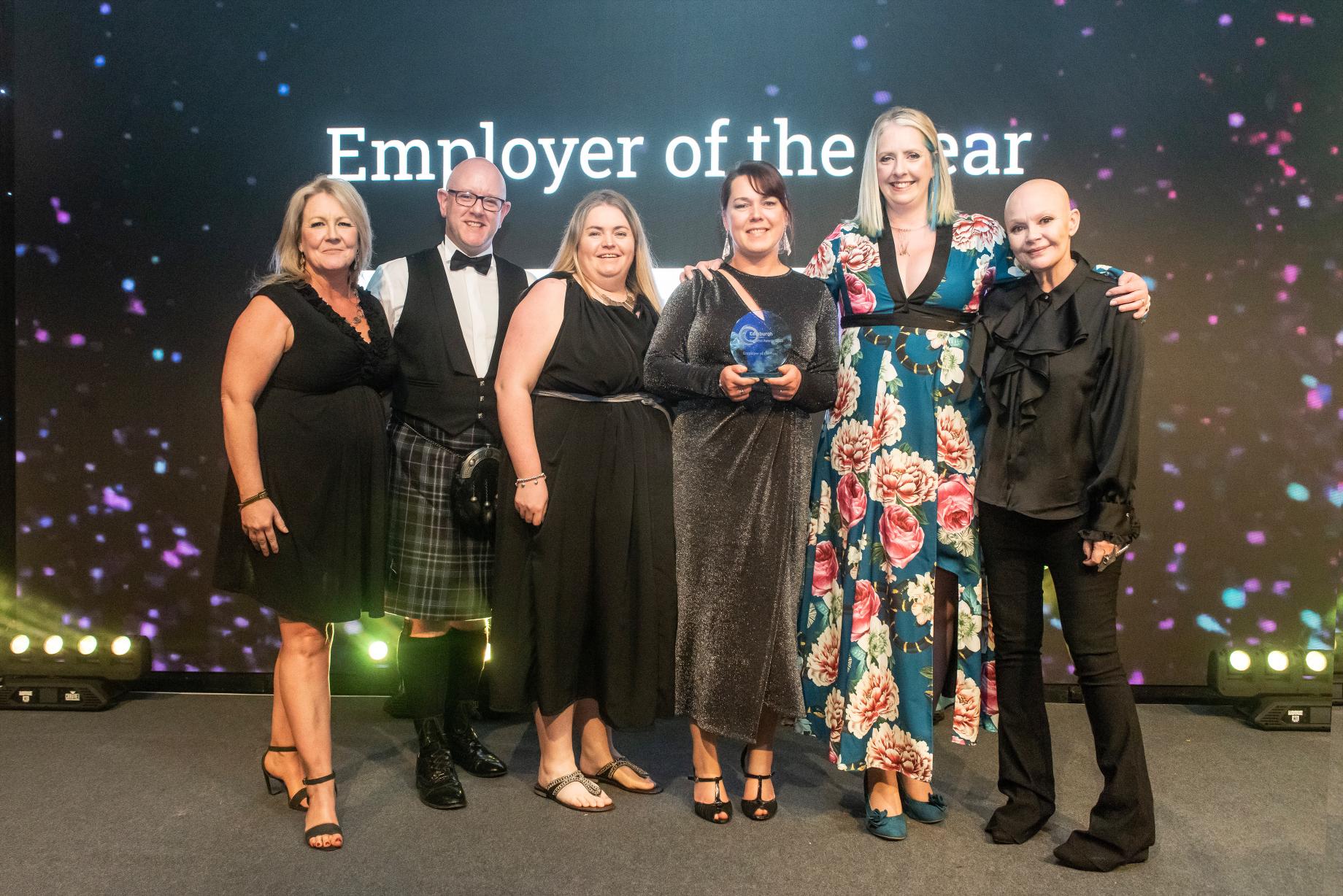 MicrosoftTeams-image (4) Capella team accepting Employer of the Year Award at the Edinburgh Chamber of Commerce Business Awards