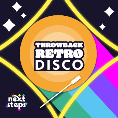 Next Steps Throwback Retro Disco