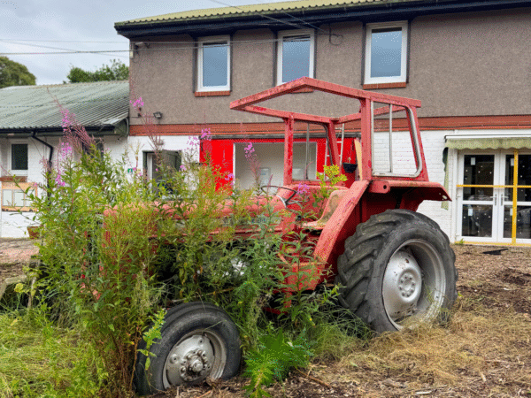 Next Steps Gorgie Community Farm Tractor Next Steps Gorgie Community Farm red tractor