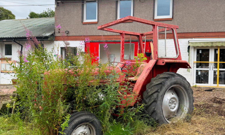Next Steps Gorgie Community Farm red tractor