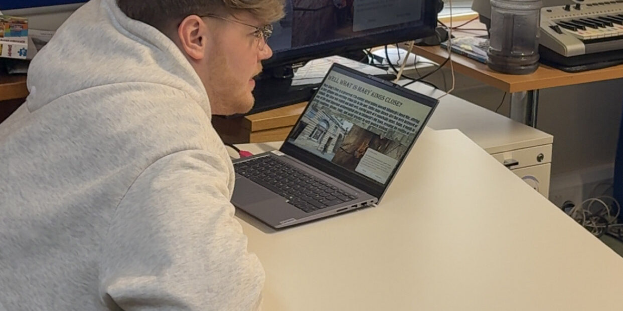 Ethan_leading_history_group